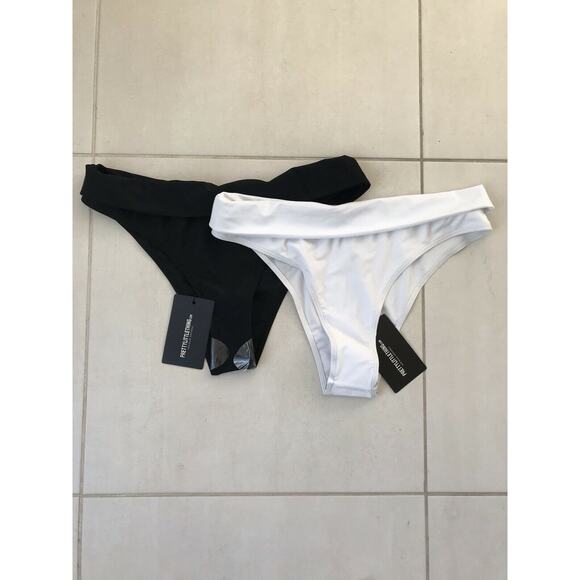 PrettyLittleThing Swim Turn Over Bikini Bottom Swimwear - Picture 1 of 9